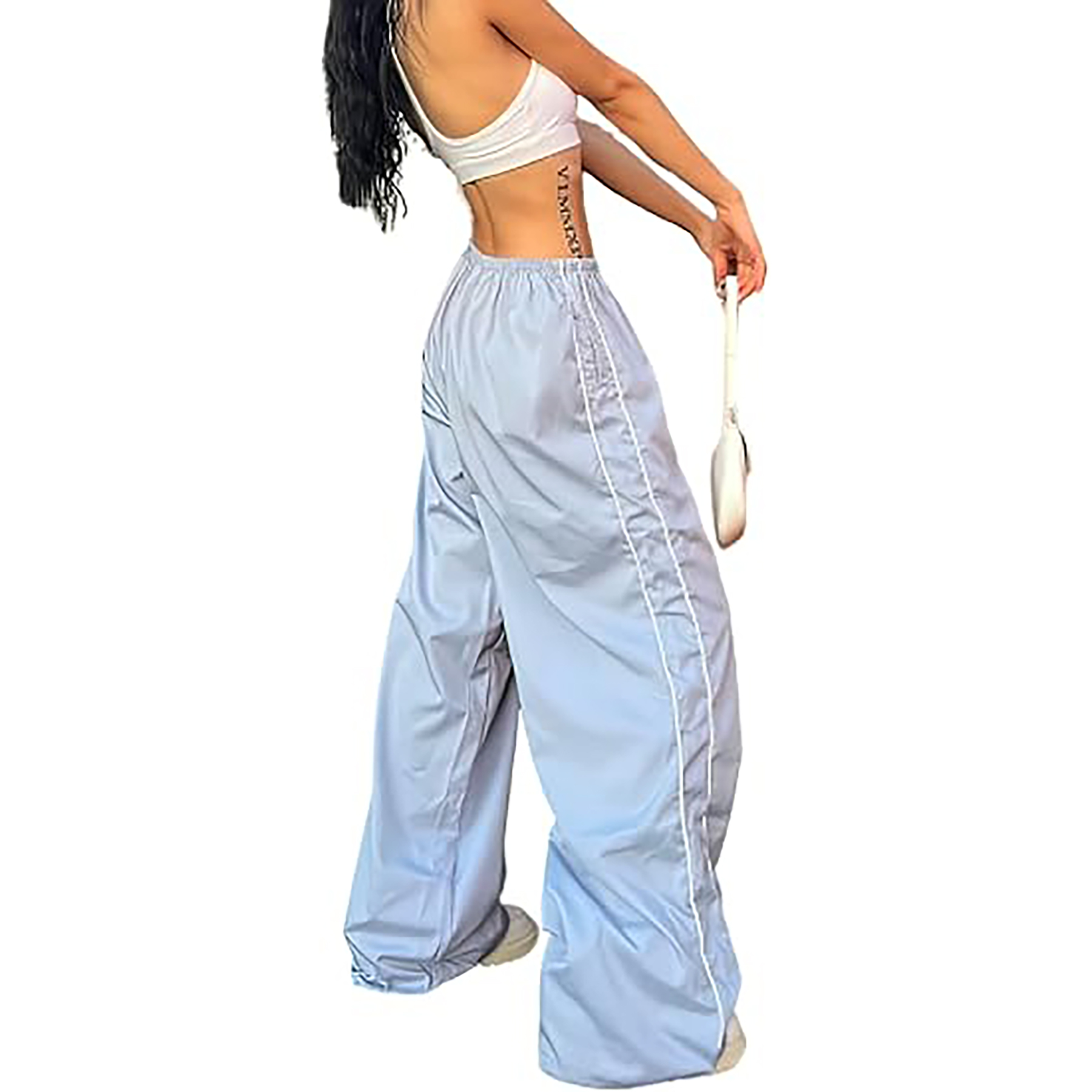 Women's Baggy Y2K Parachute Track Pants 3