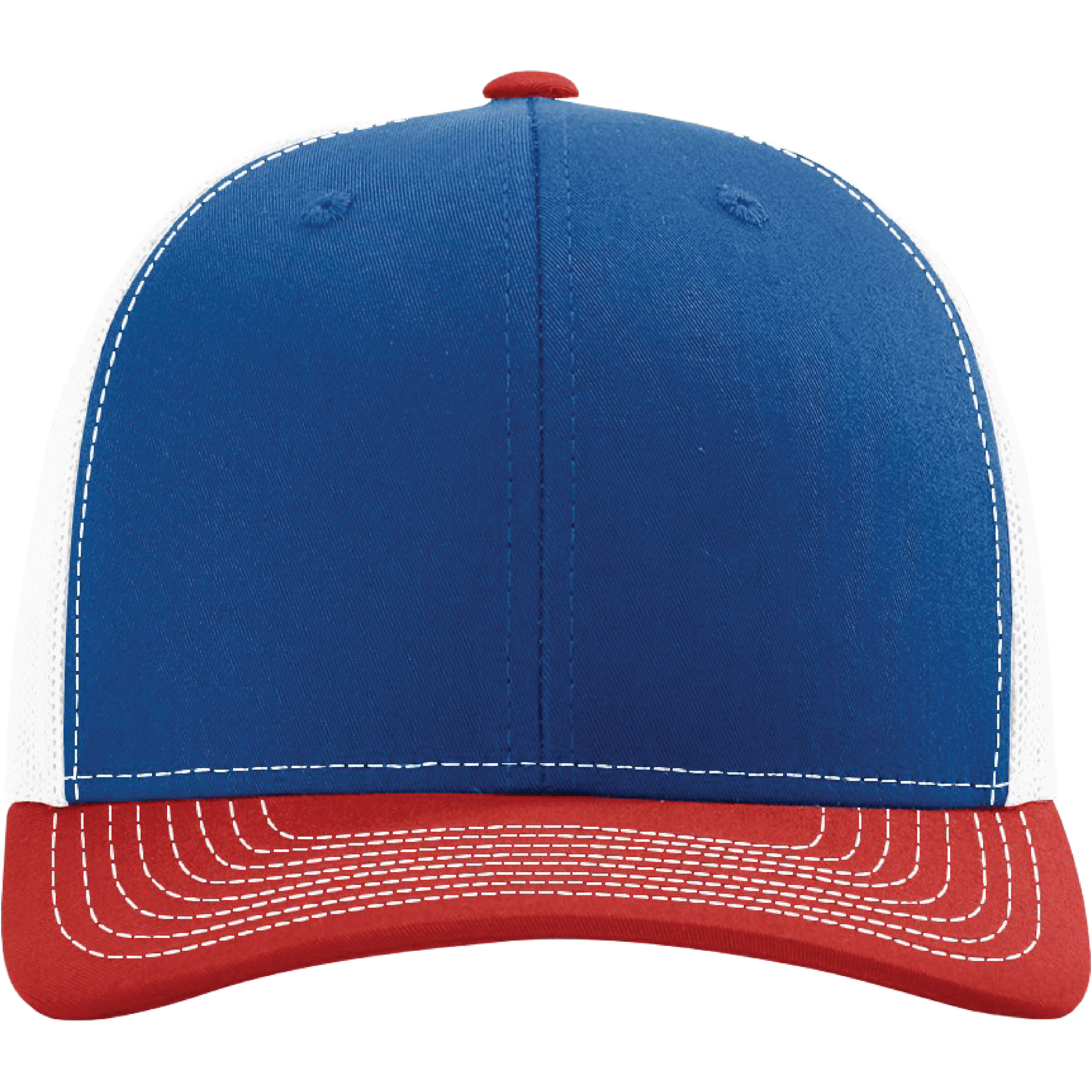 Richardson 112 6-Panel Snapback Trucker Hat w/Leatherette Adhesive Patches or Embroidery 474