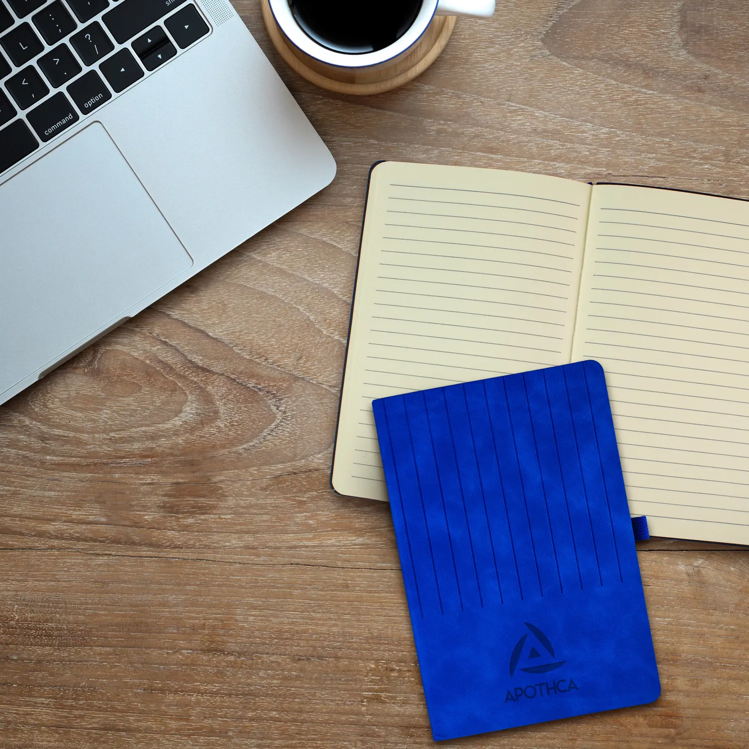 Engraved Striped Watermark Notebook 3