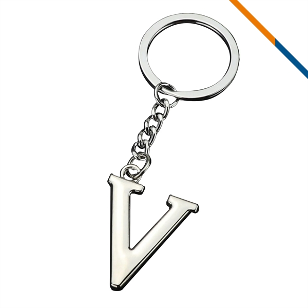 Custom Anodized Zinc Alloy Letter Tag Keychain 1.37 Inches — Professional Promo 6