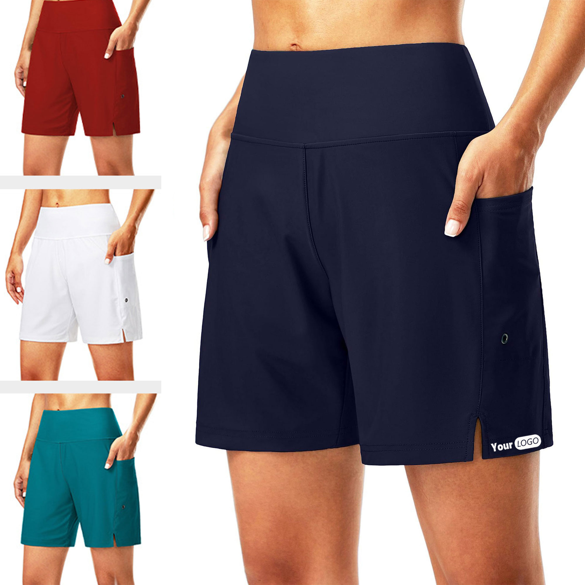 Waisted Quick Dry Beach Swimming Shorts 6