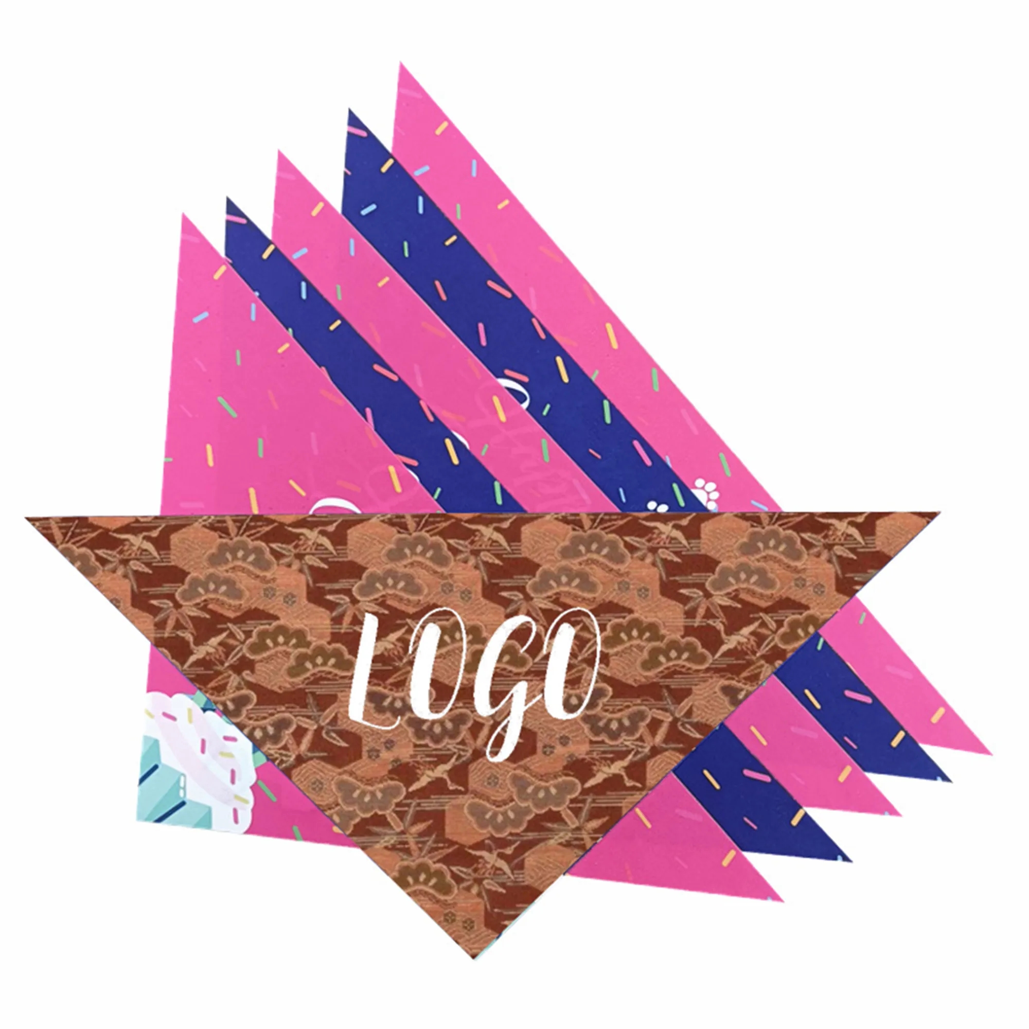 Dye Sublimated Triangle Pet Scarf 5