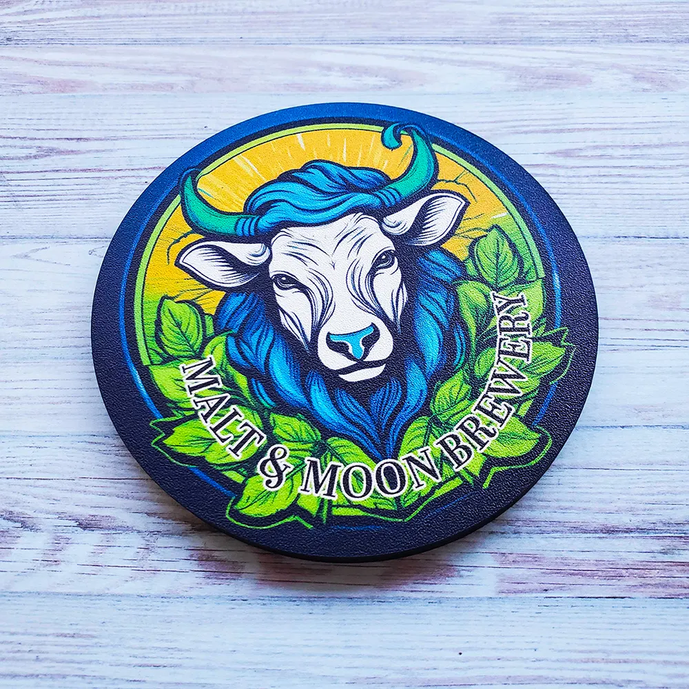 Ultra Vivid Recycled Wood Coaster 9