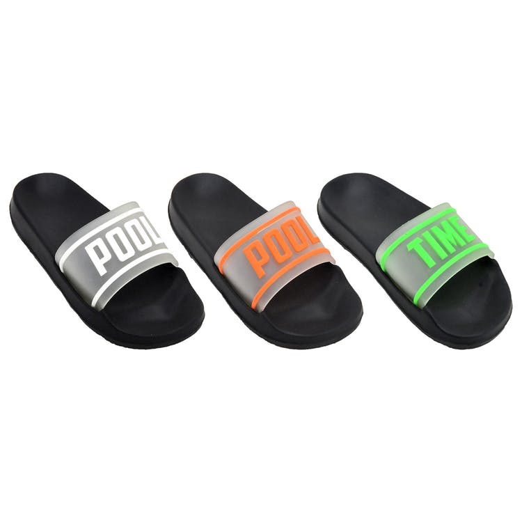 Boys' "Pool Time" Slides - Size 11/12 - 4 Age 4-8 Years 3
