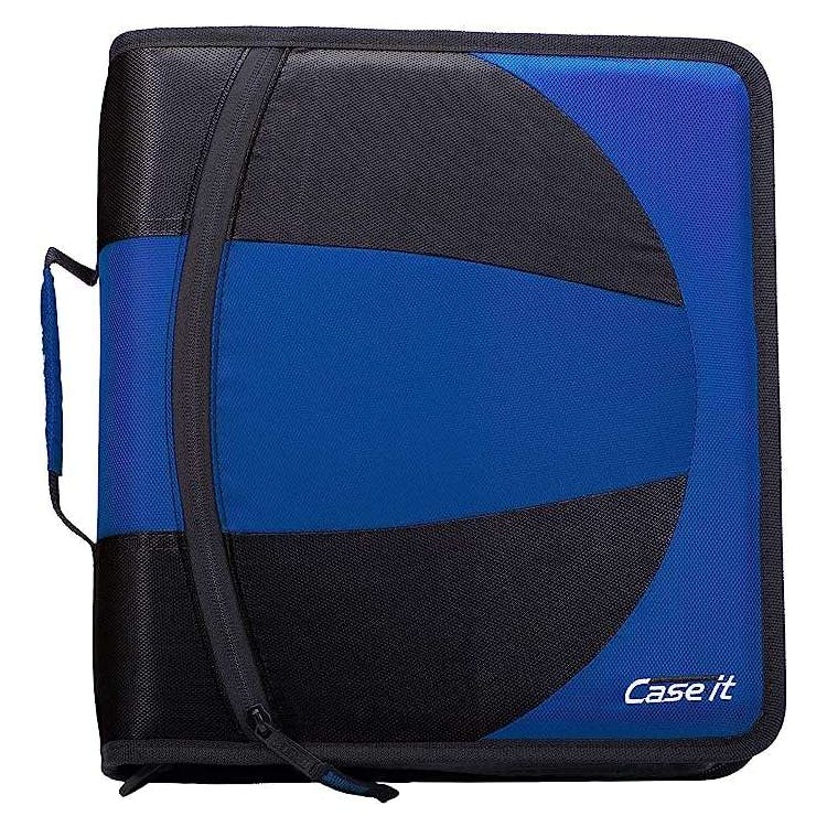 Case-It Dual Zipper Binders - Midnight Blue 3" 3