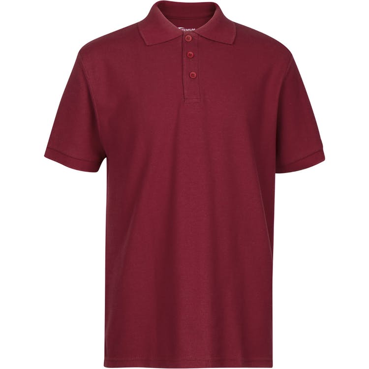 Men's Polo Shirts - Burgundy XL Moisture Wicking 3