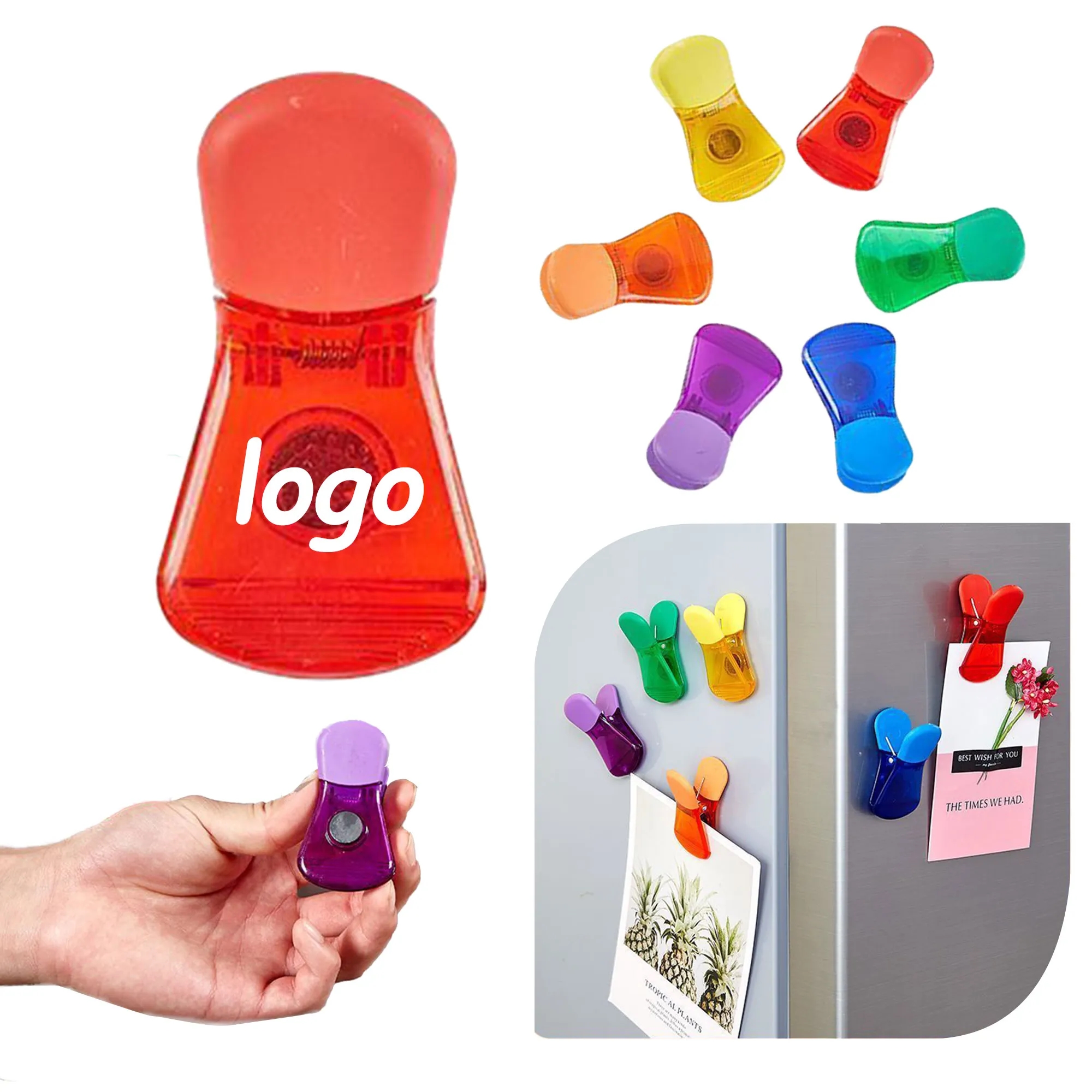 MOQ 10 Magnetic Refrigerator Note Clip Food Packaging 9