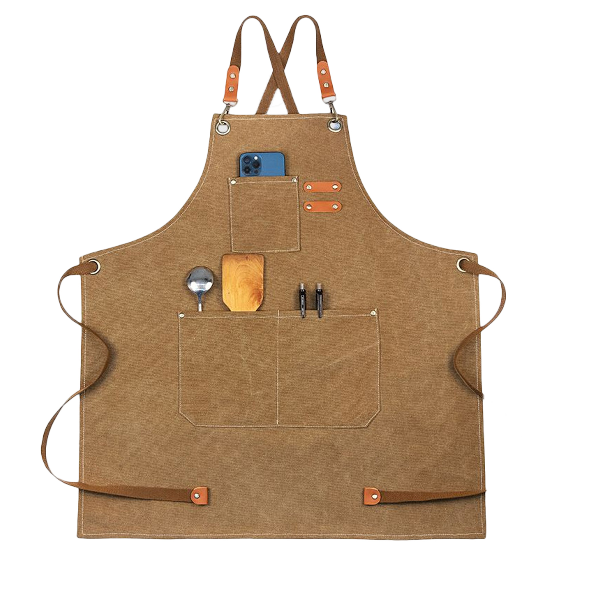 Adjustable Cross Back Kitchen Apron 23