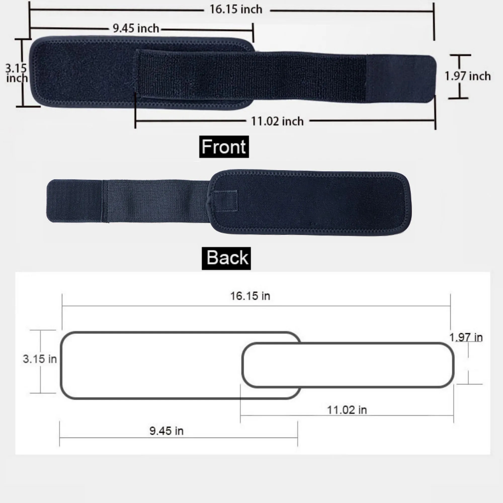 Compression Strap  Sport Brace Wrist 16