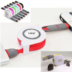2 In1 USB Retractable Charging Cable
