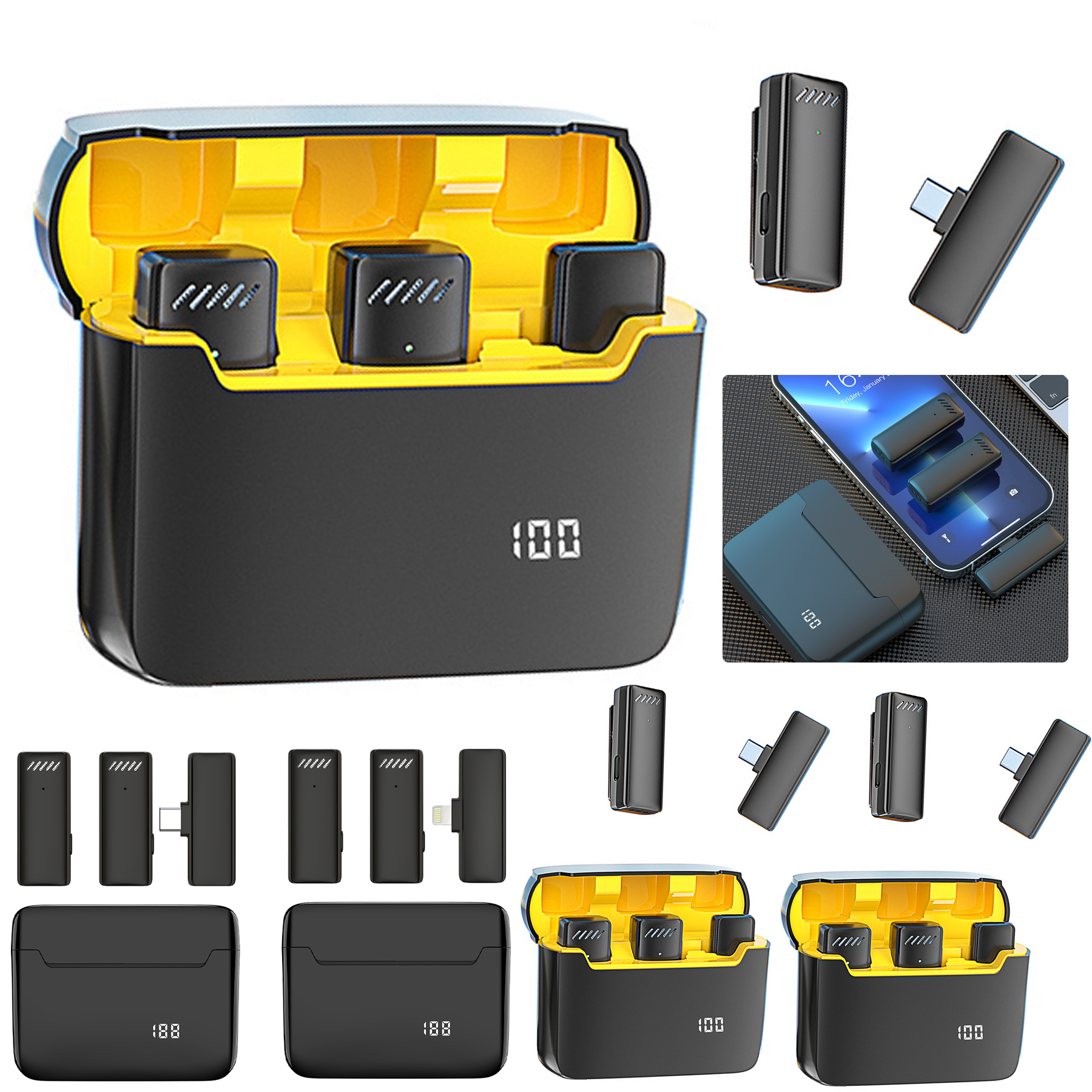 Wireless Lapel Microphone with Charging Compartment 6