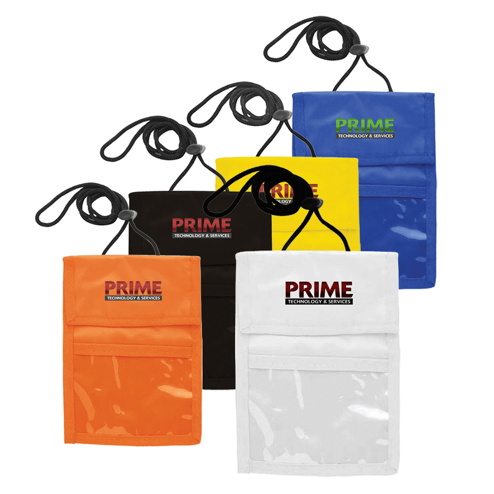 Two Pocket Flap Neck Wallet
