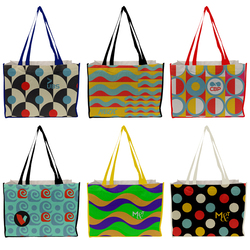 Full Side Gusset Vibrant Cotton Tote