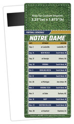 Football Schedule Laminated Card/Postcard with Magnet Strip 3.5x8.5 - 14 pt.