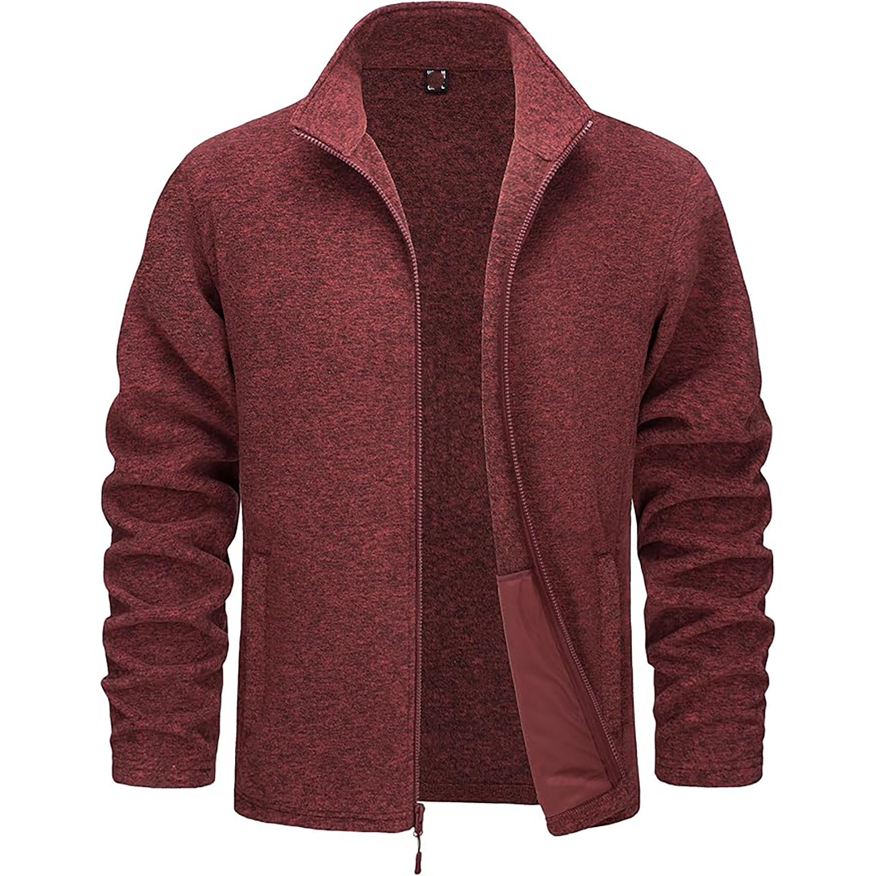 "Men Zipper Fleece Jacket Full zipper" 55