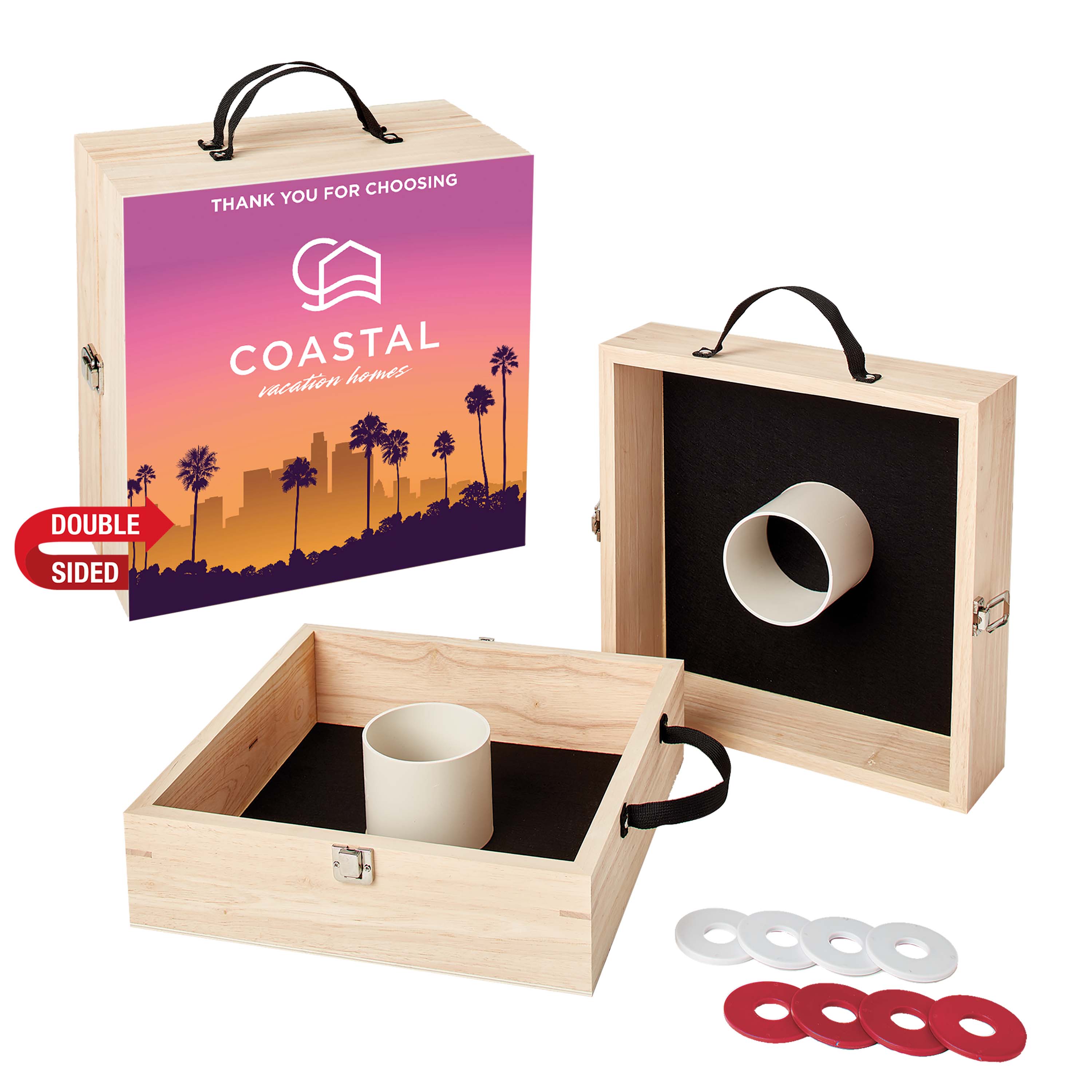 Washer Toss Game Double-Sided with 8 Washers 9