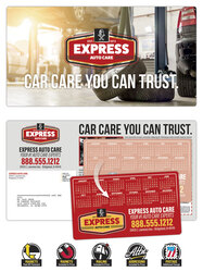 Magna-Peel Laminated Postcard (10.5x5.5; 14pt) with 3.5x6 Round Corner Magnet (25 mil)