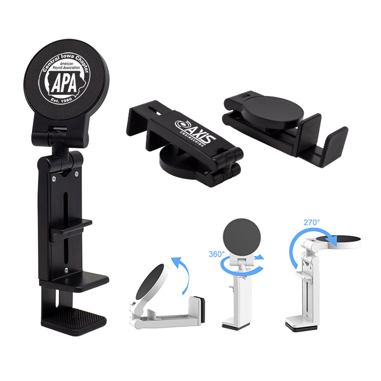 360° Foldable Magnetic Phone Stand with Clip