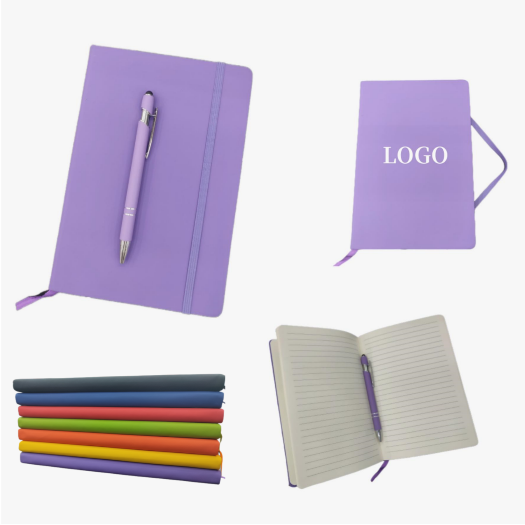 A5 Soft Journal with Matching Color Metal Ballpoint Pen