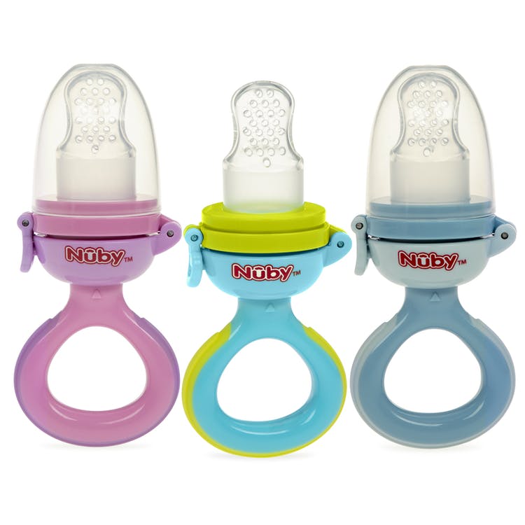 Nuby First Foods Feeders - Hygienic Cover Squeeze To Feed 3