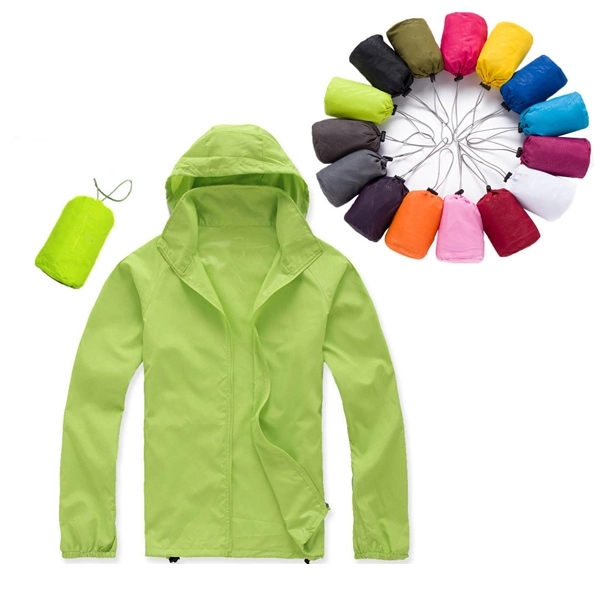Waterproof Sunscreen Jacket Polyester for event handouts