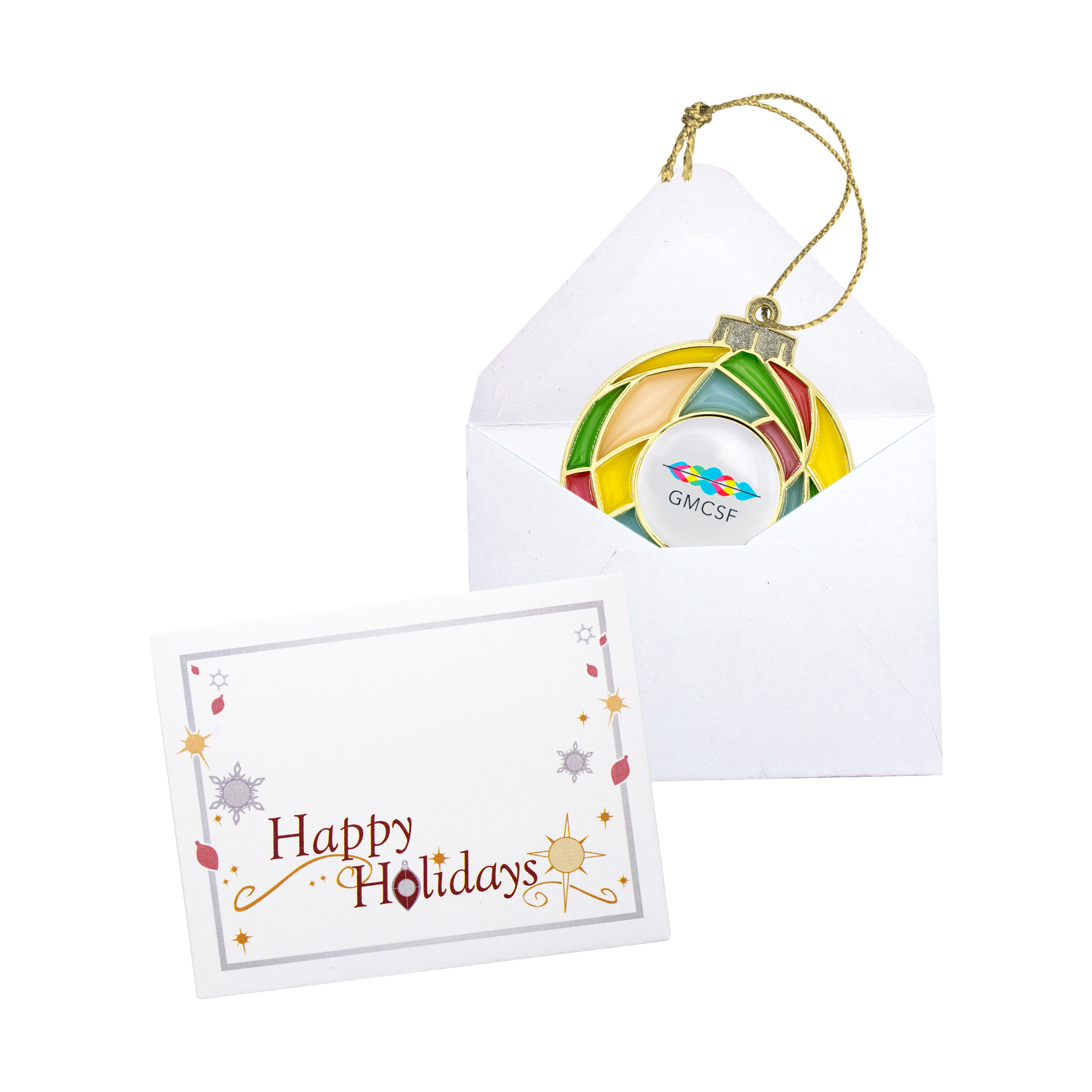 Stained Glass Bulb Holiday Ornament 4