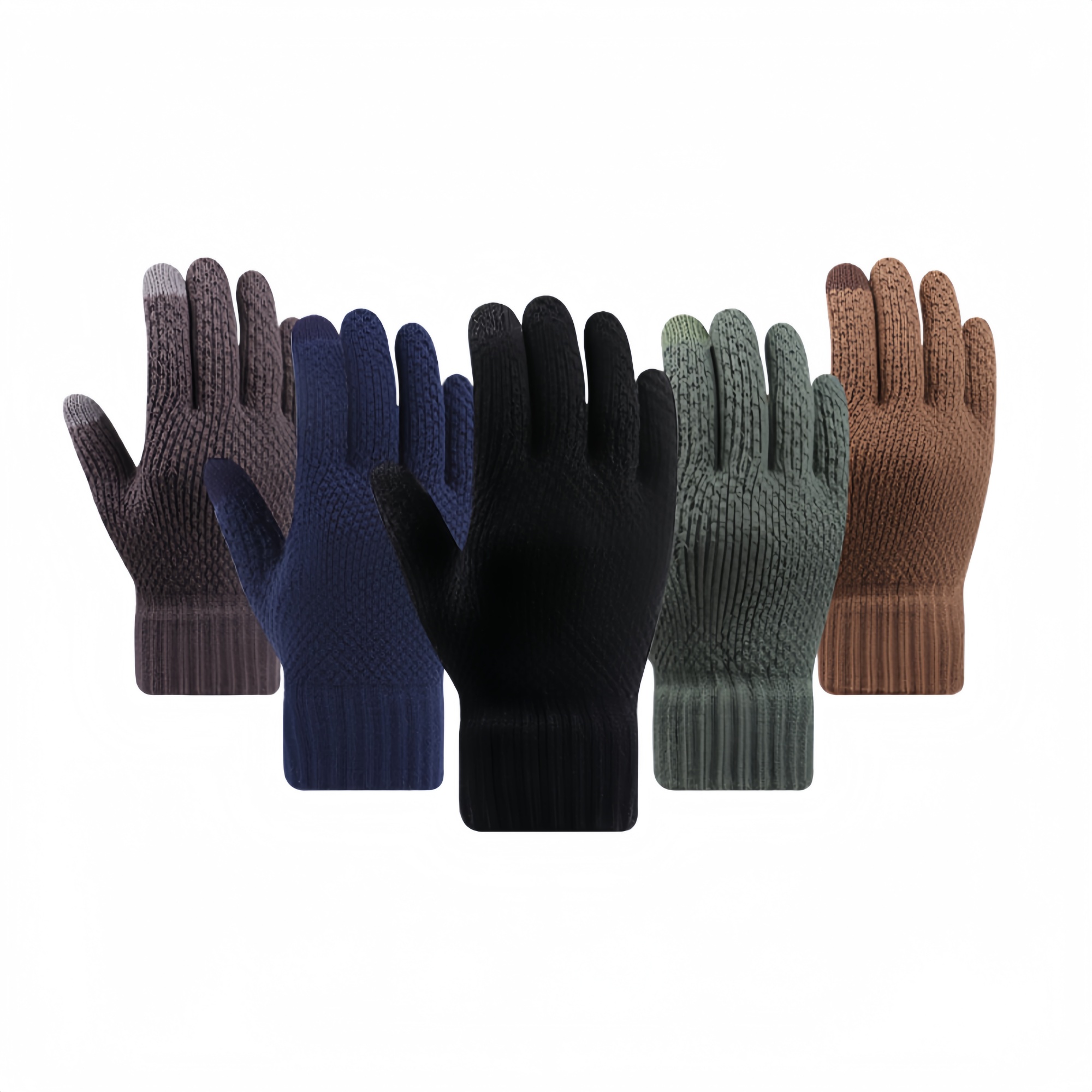 Winter Pineapple Pattern Touchscreen Gloves 3