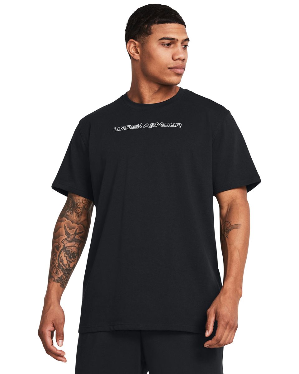 UA Heavyweight Logo Overlay Embroidered Men's Short Sleeve 6