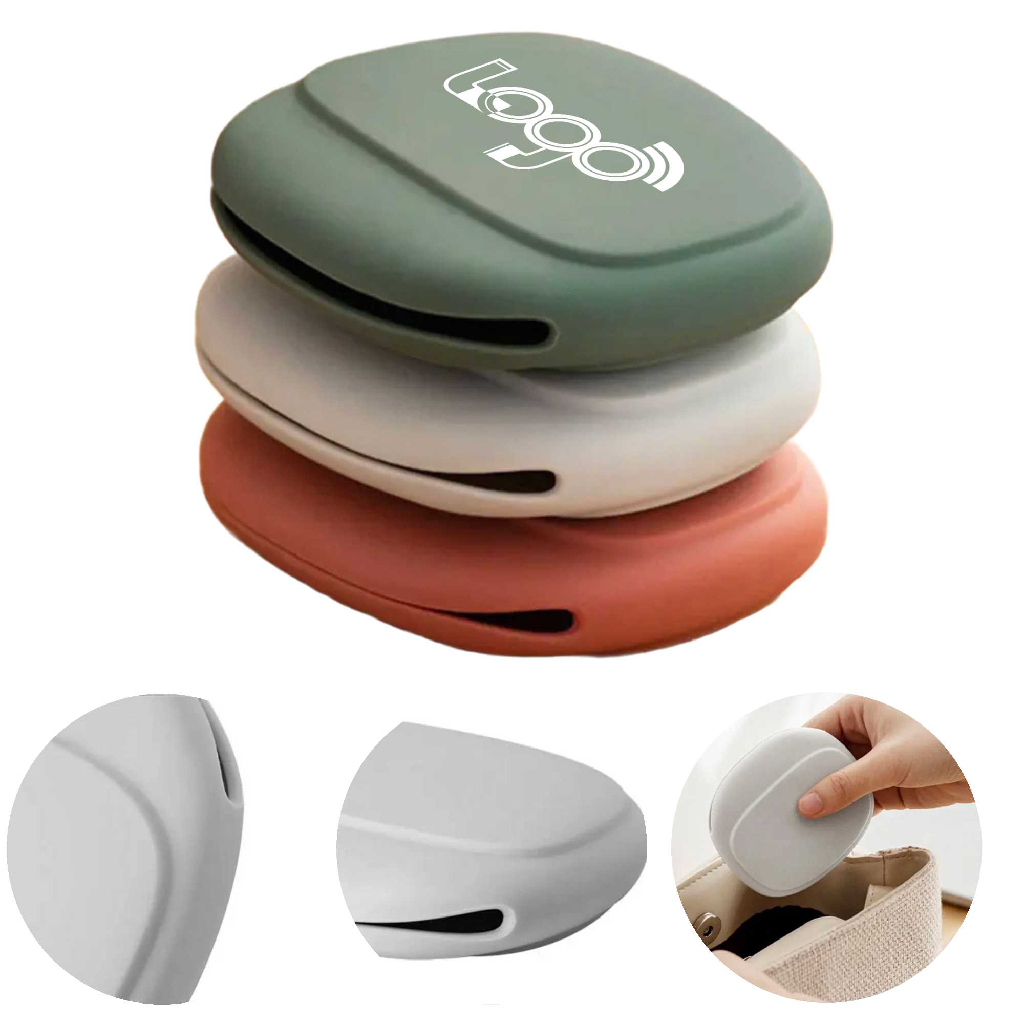 MOQ 50 Compact Silicone Cable Organizer Pouch 3