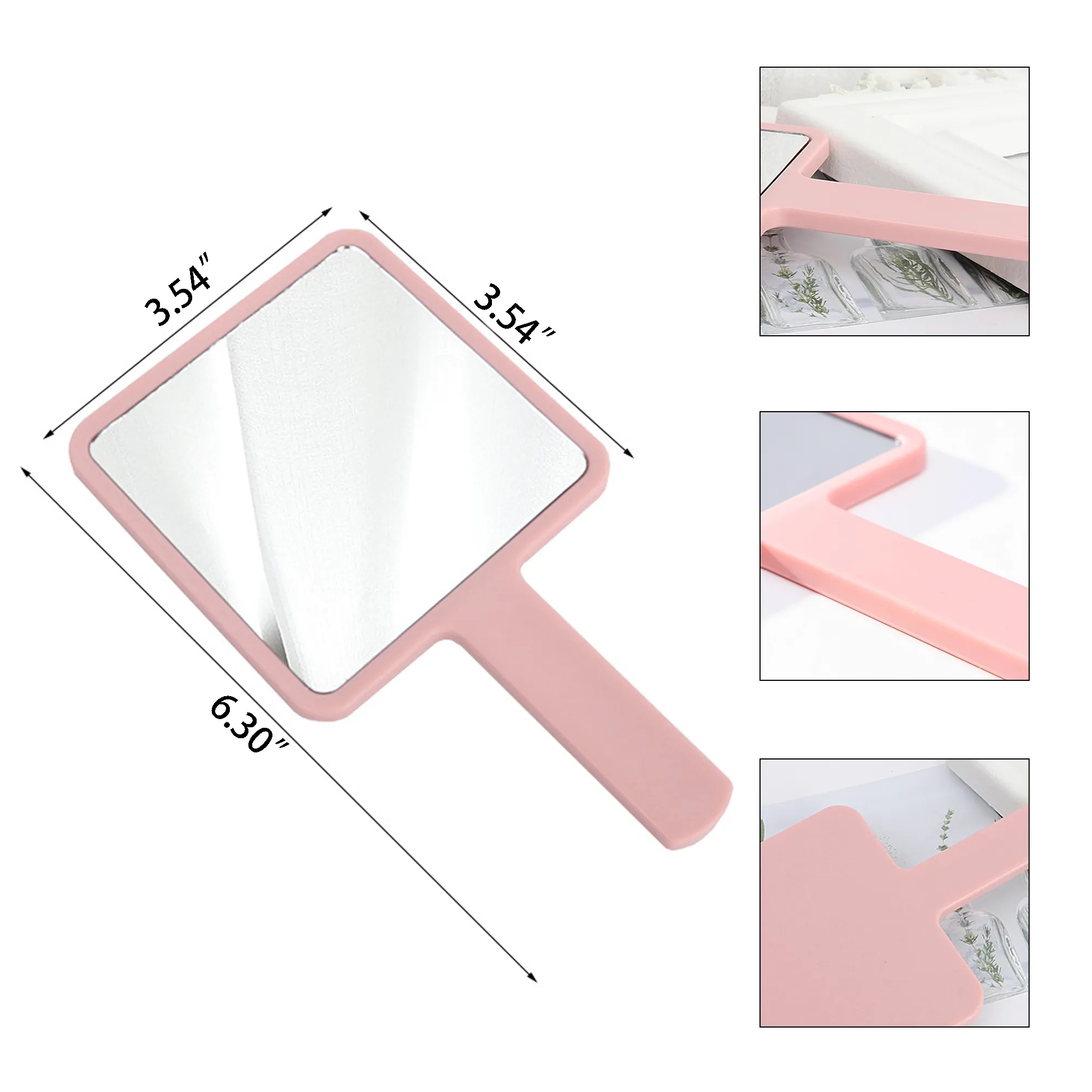 Custom Mini Rectangle Make Up Handheld Mirror 7