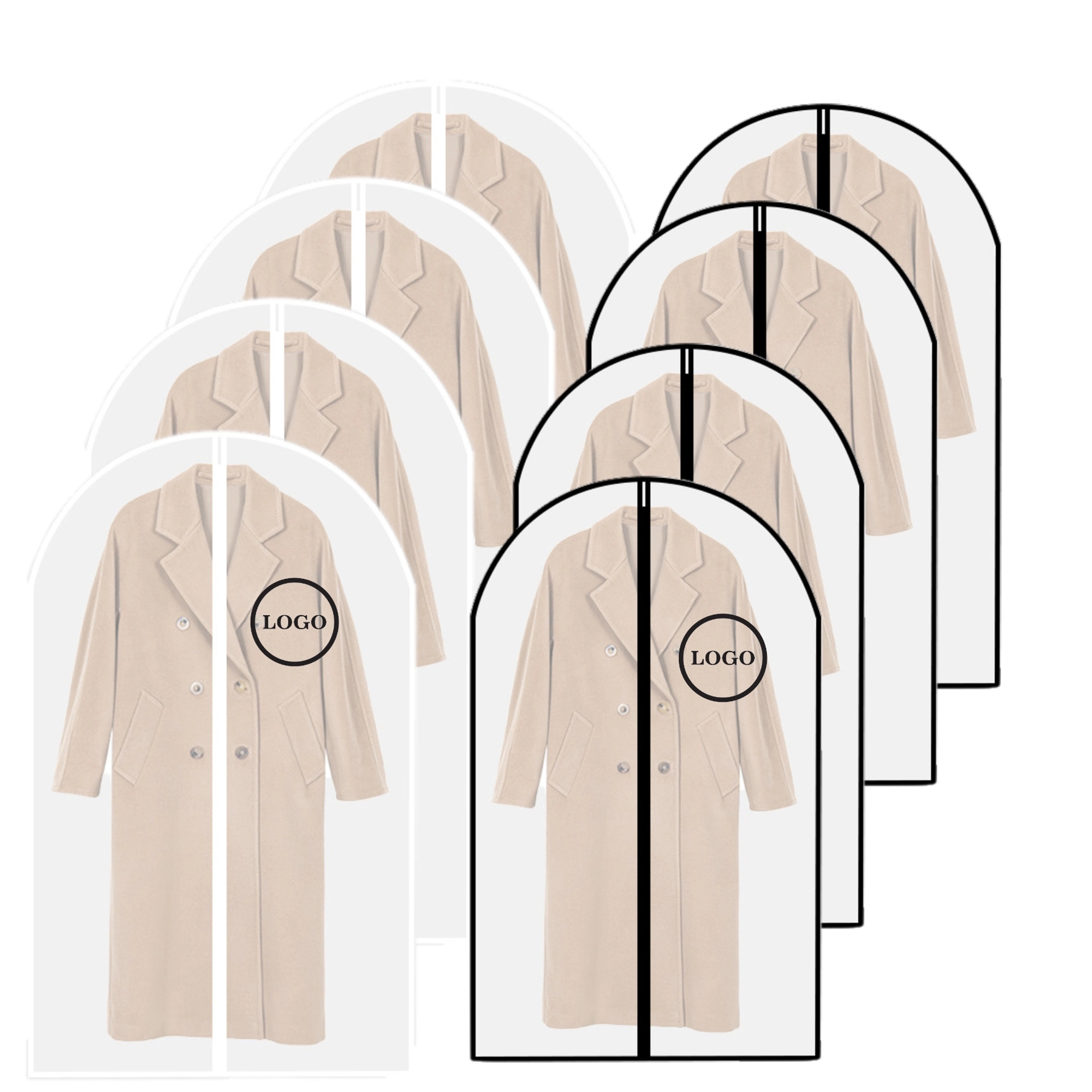 Cloth Dust Cover Clear Garment Bag 3
