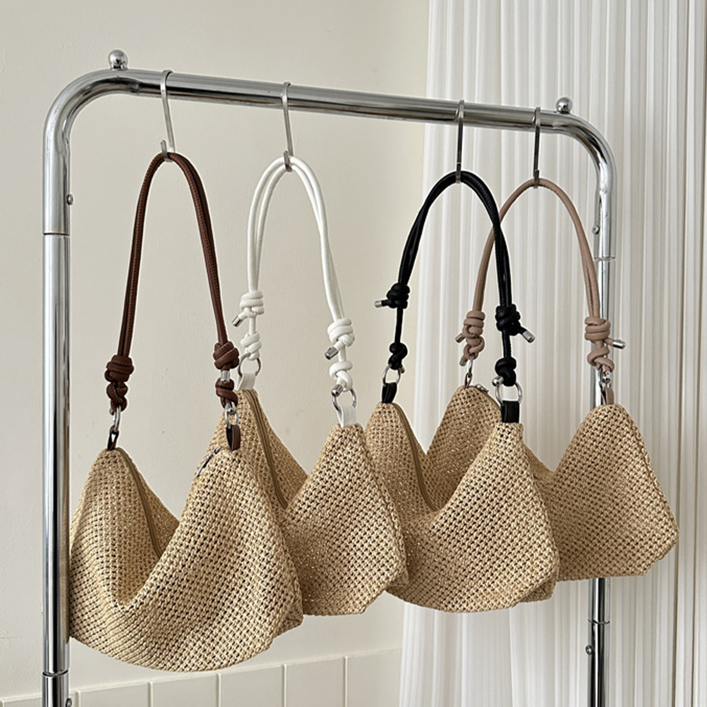 Straw Large Capacity Retro Shoulder Bag 16