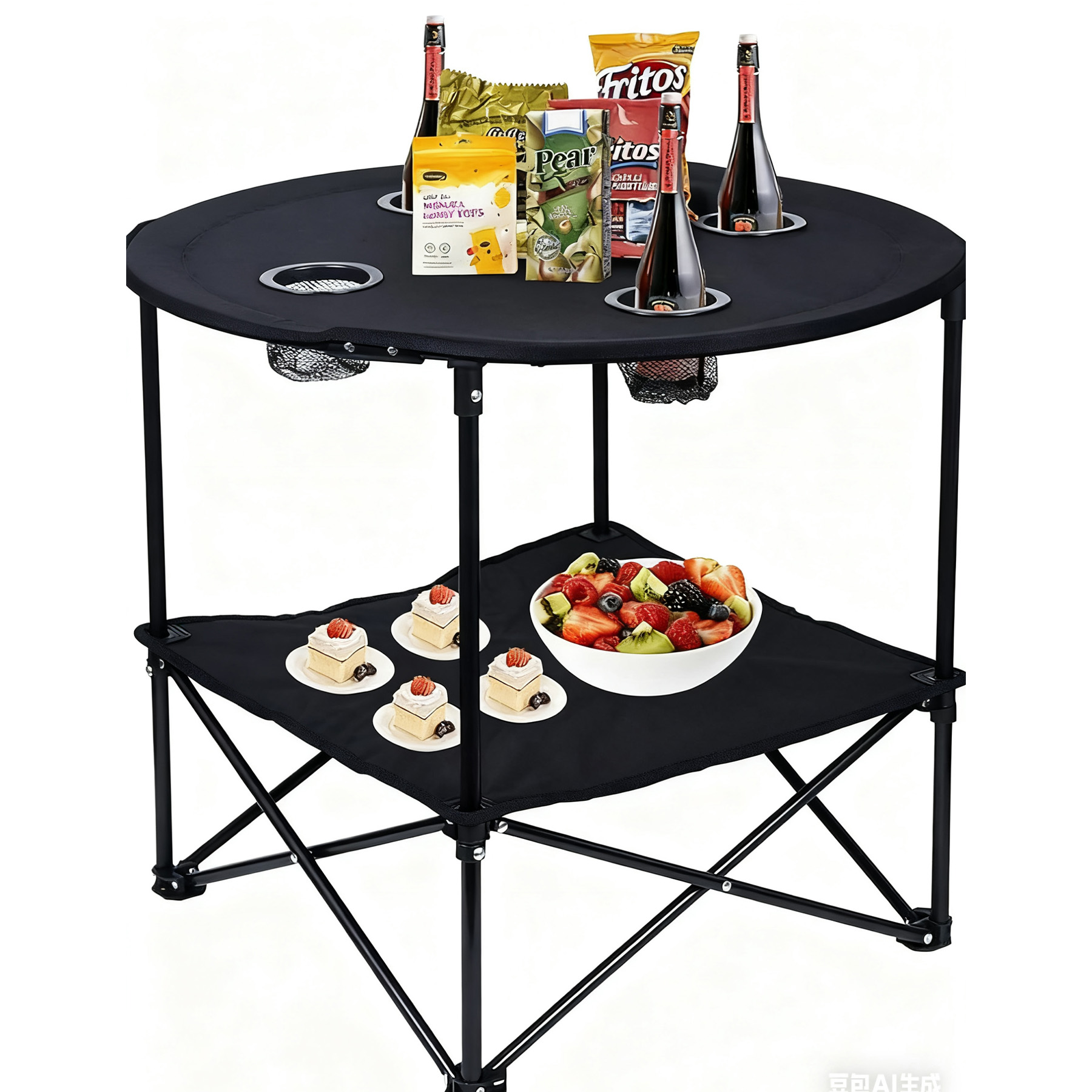 Camping 4 Cup Holder Folding Table 22