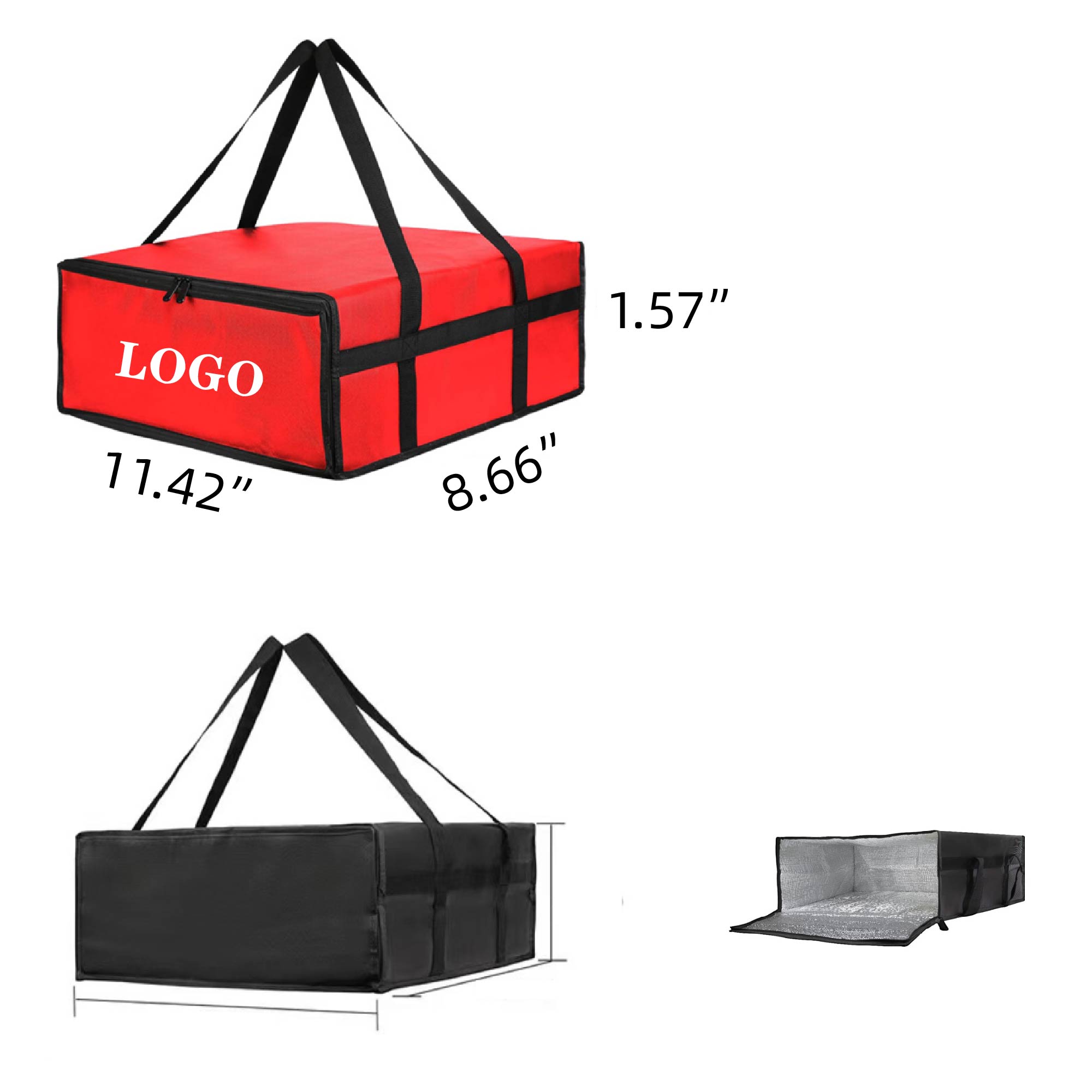 MOQ 5 pcs Insulated Reusable Lunch Bag 3