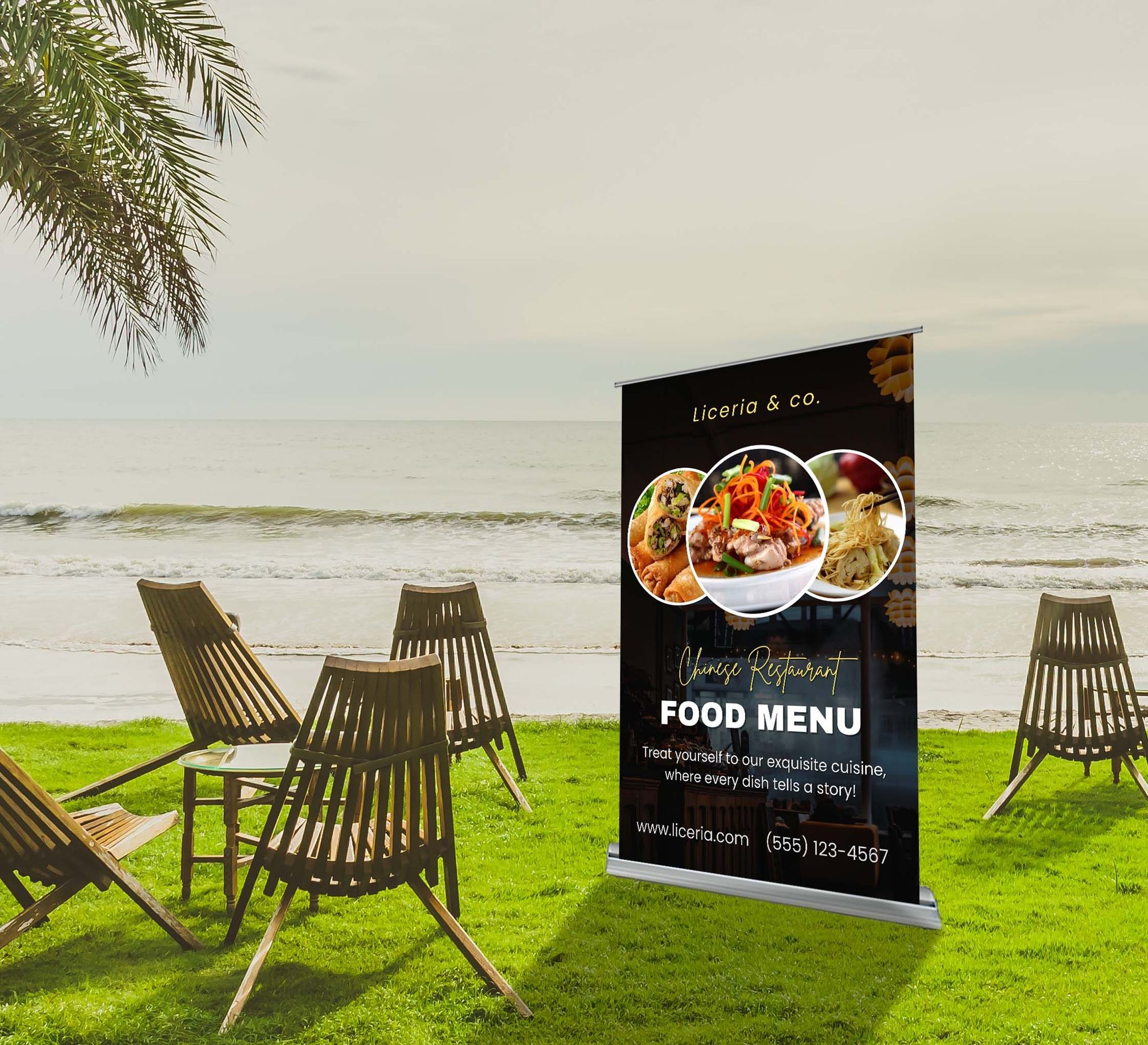 Silverstep 60" x 92" Retractable Banner Stand (Graphic only)
