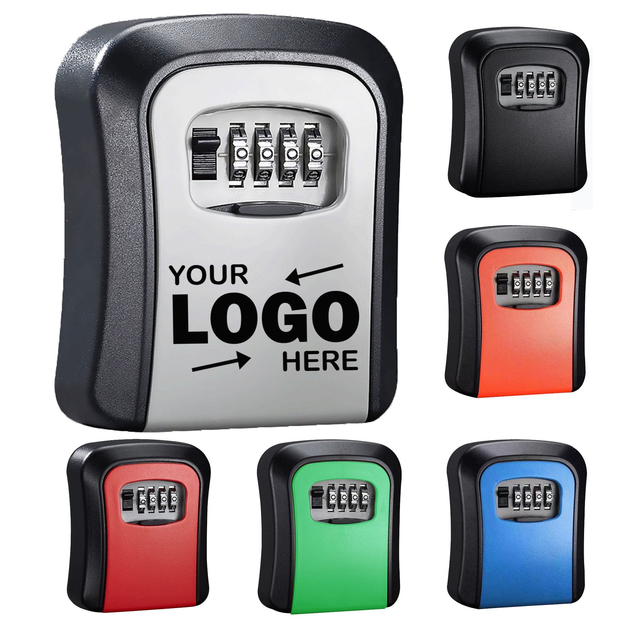 Large Size ABS Drill Free Combination Lock Box 3