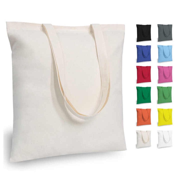 12 oz Cotton Canvas Reusable Tote Bags