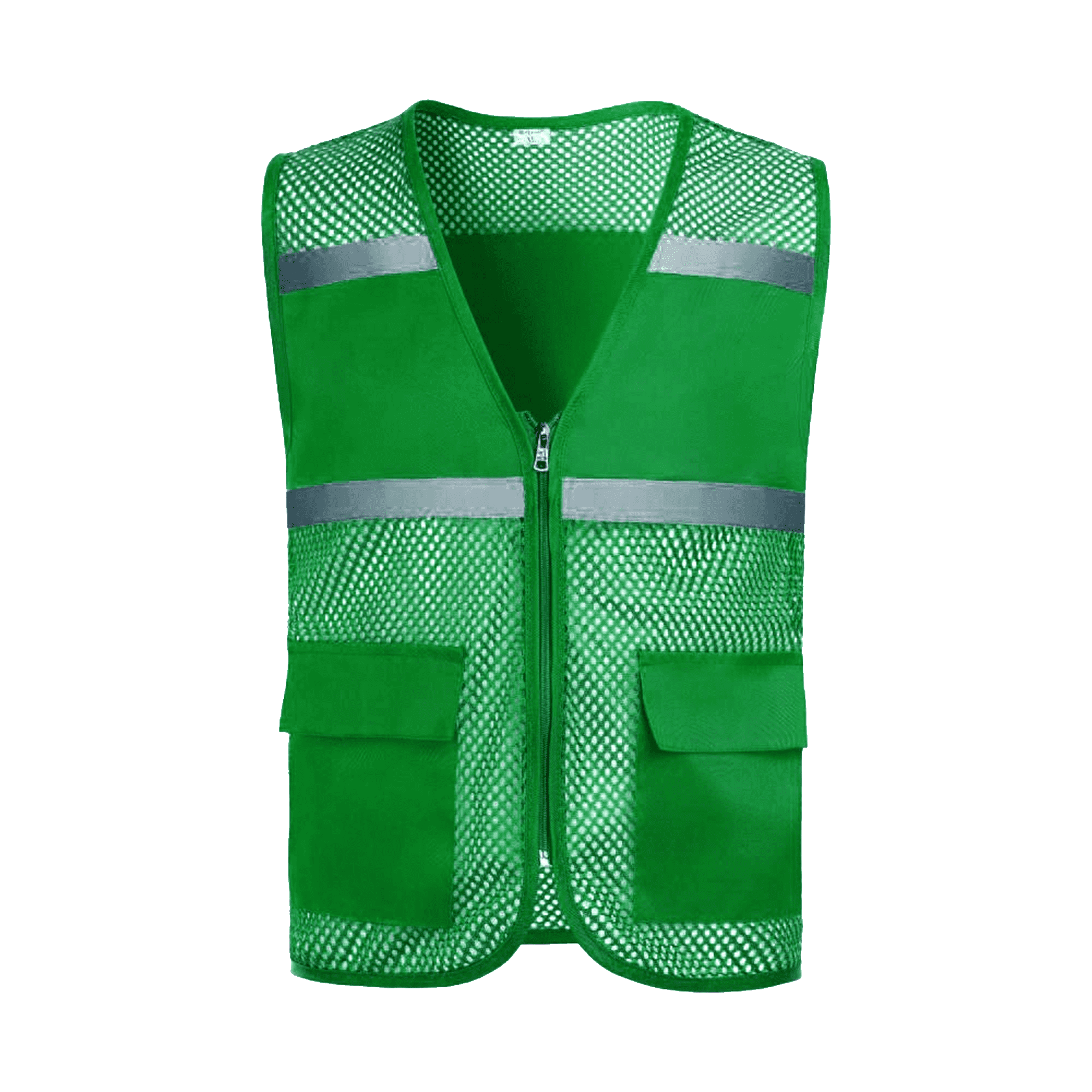 Pockets and Zipper Reflective Safety Vest 24