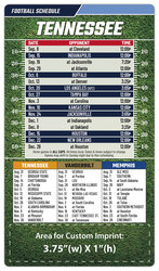 Magnet Football Sport Schedules - 4x7 Round Corners
