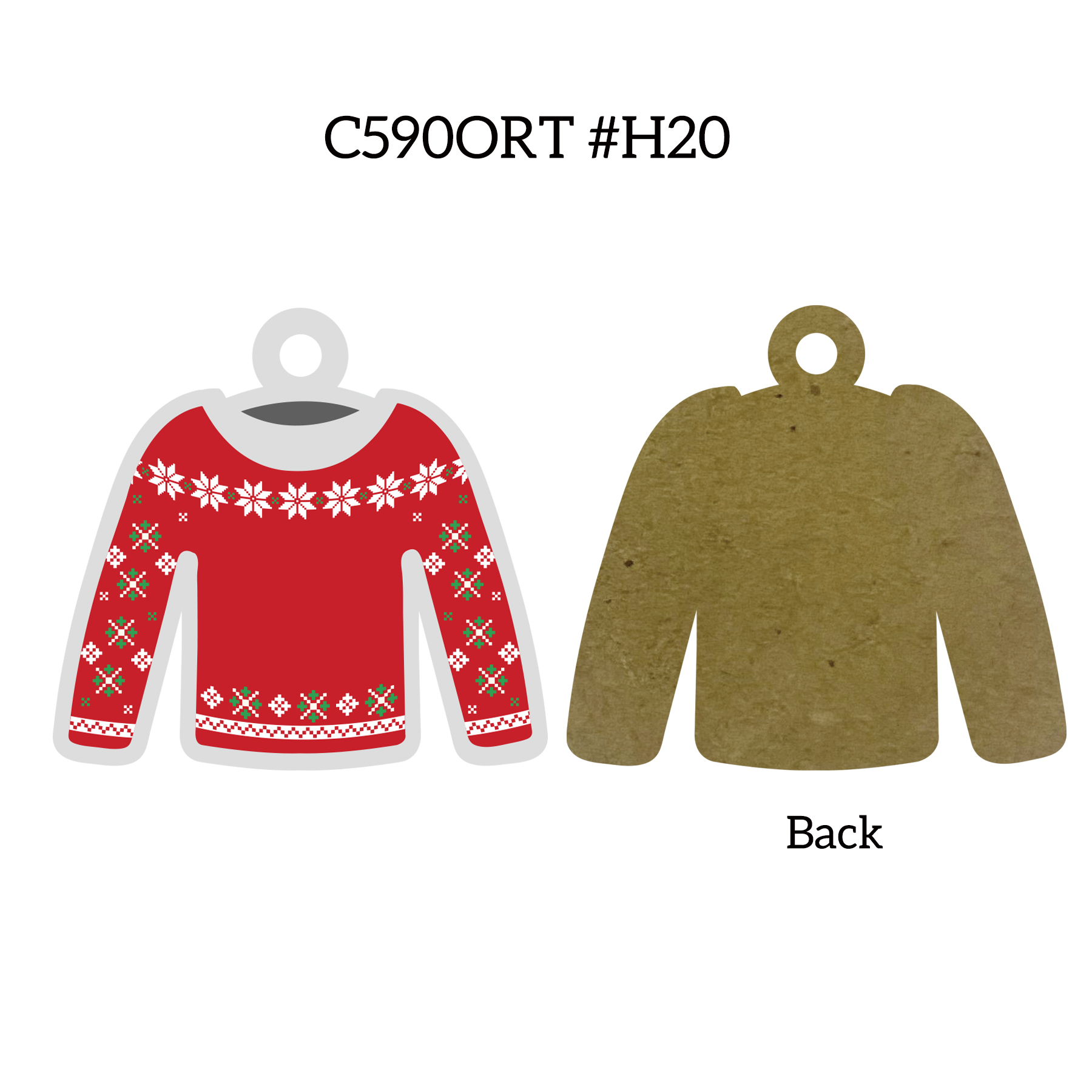 Free Shipping Full Color Christmas Ornament - Ugly Sweater 23