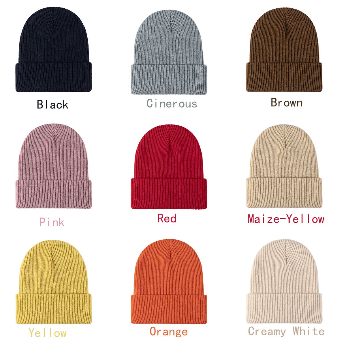 Premium Cuffed Knit Caps