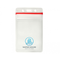 3.00" W x 4.95" H - Vertical Resealable Badge Holder (1 Color Imprint)