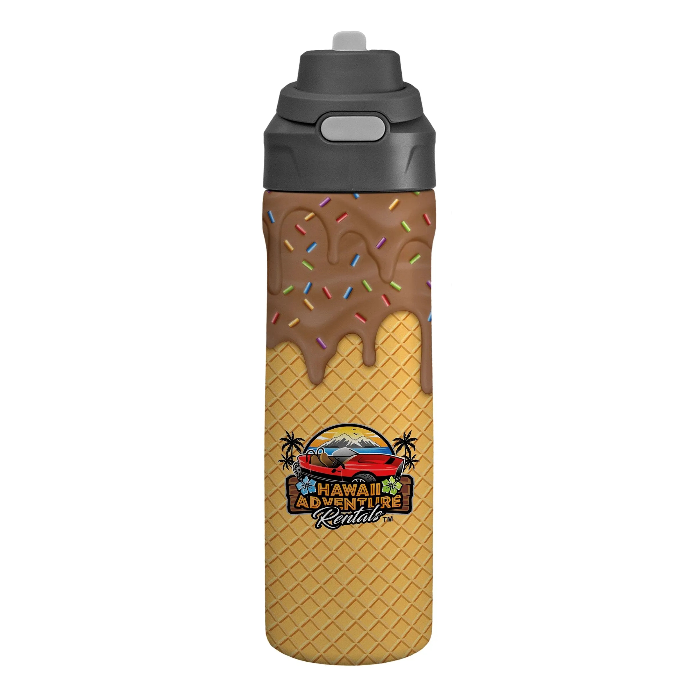 Pop Up 24 Oz. Recycled Ice Cream Bottle, custom water bottle with logo imprint 7