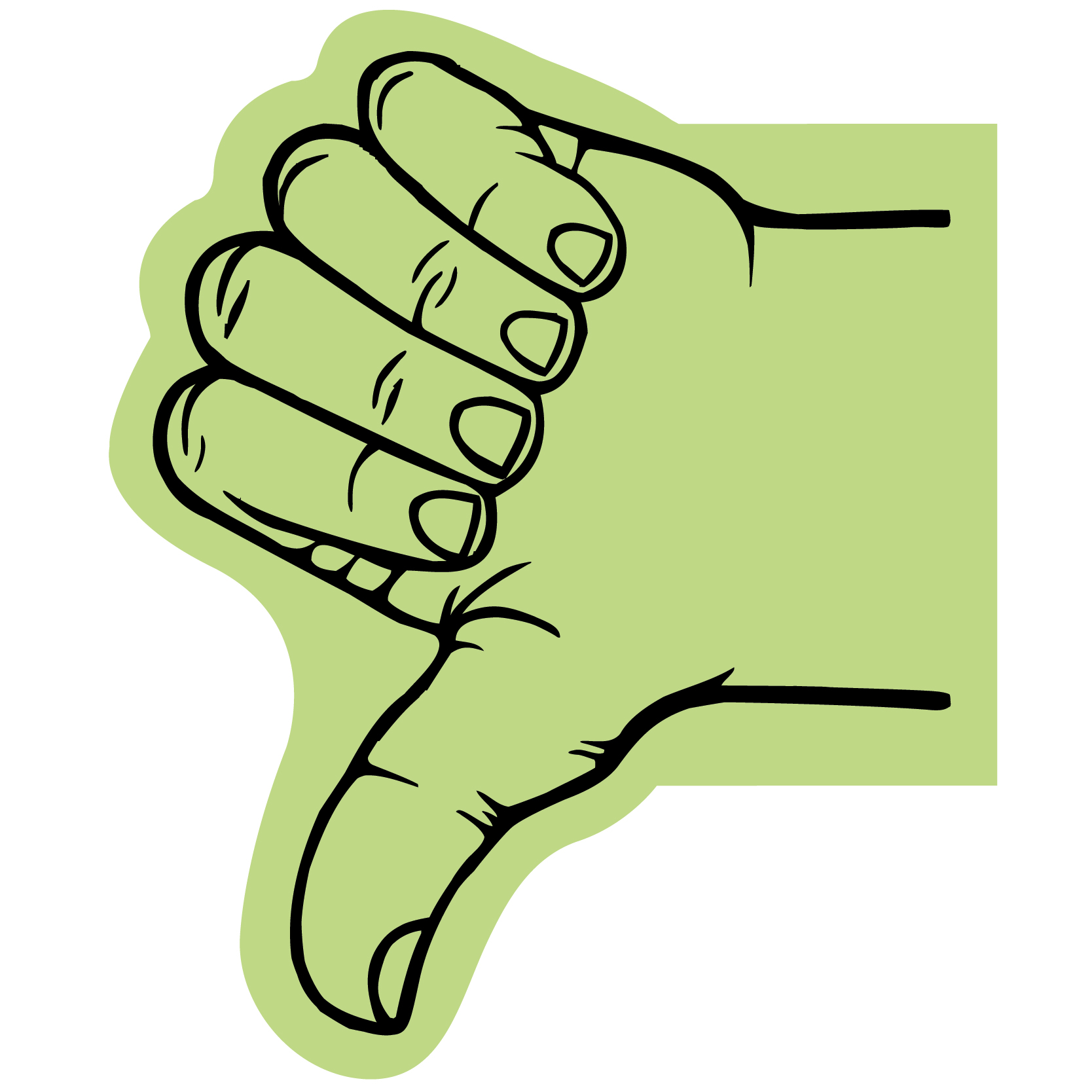 Thumb Foam Hand Mitt 76