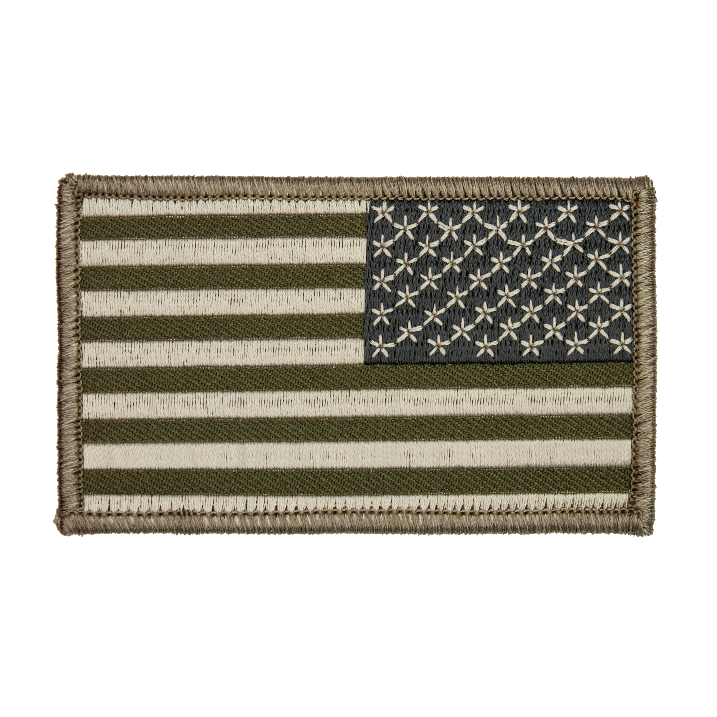 Reversed Green U.S. American Flag Patch 2