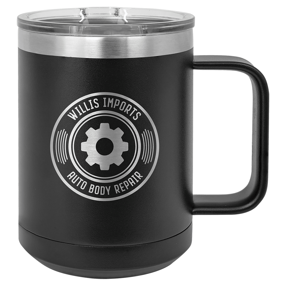 Polar Camel 15 oz. Black Vacuum Insulated Mug with Slider Lid 3