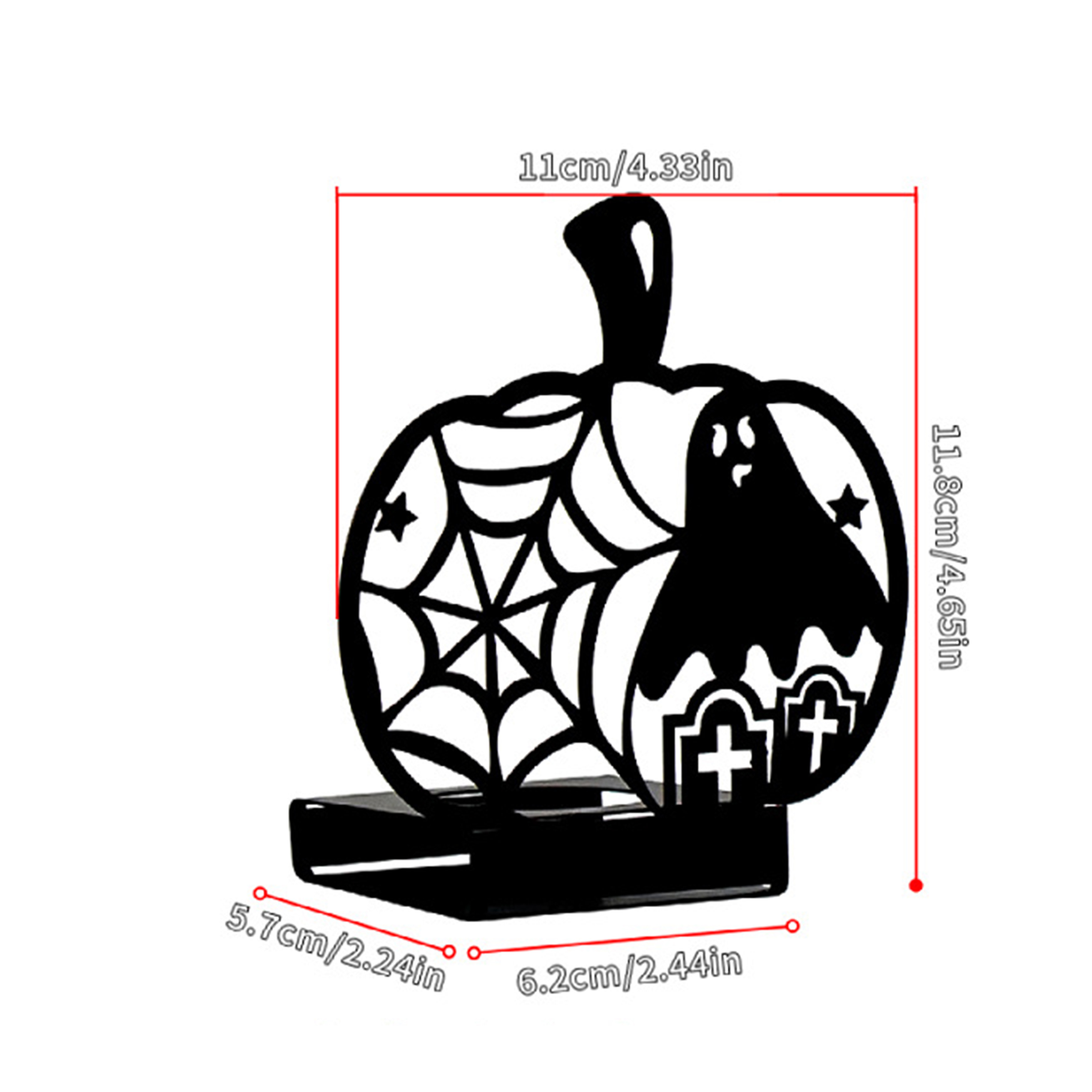 Iron Pumpkin Silhouette Decoration Creates A Halloween Atmosphere 11