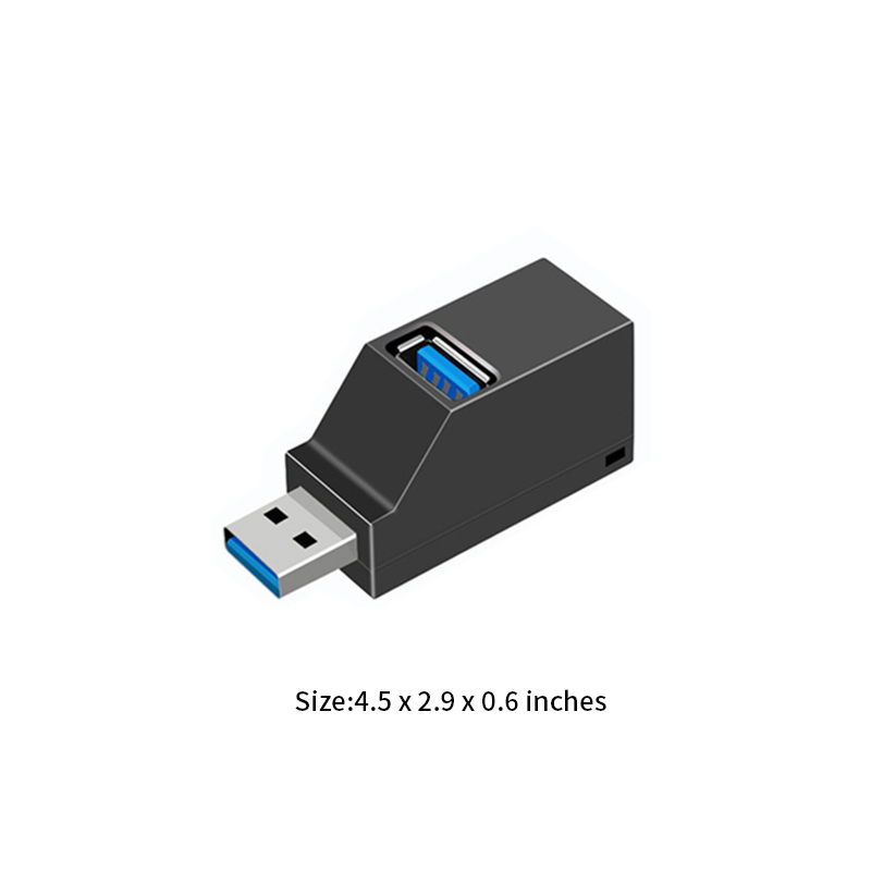 Travel Mini 3 In 1 USB Hub Splitter 6