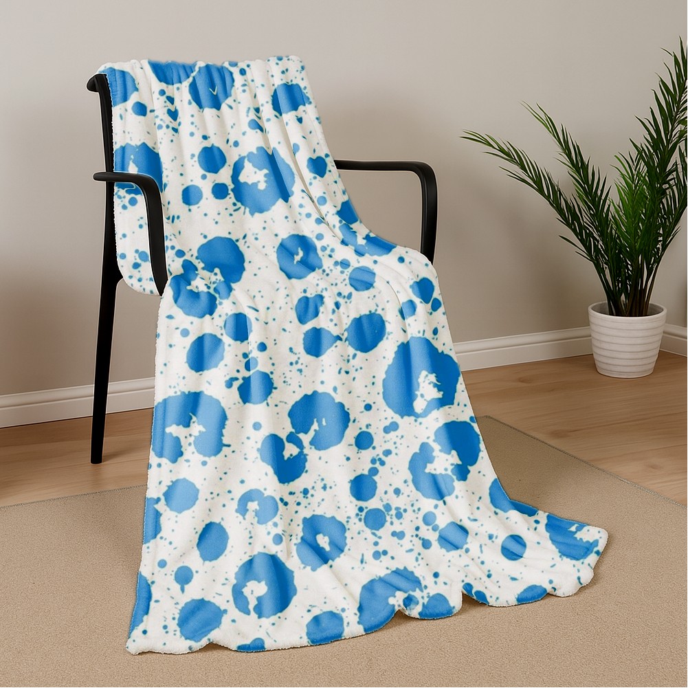 Custom Printed Fleece Blanket 50" X 60" (Ocean)