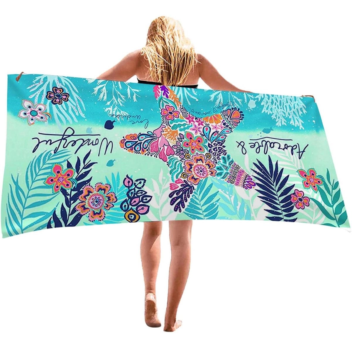 Sublimation Cooling Quick Dry Oversized Beach Towel(L59"XW29 19